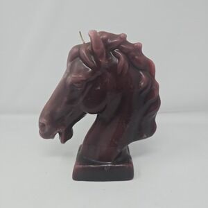 Wicks and Sticks Large Brown Horse Head‎ 1980's